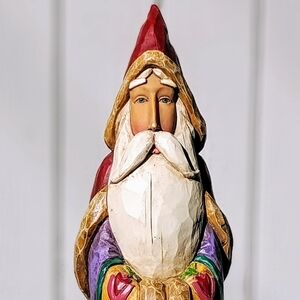 Jim Shore, Seasons Greetings 2004, Heartwood Creek, Red Sunburst / Tulip Santa